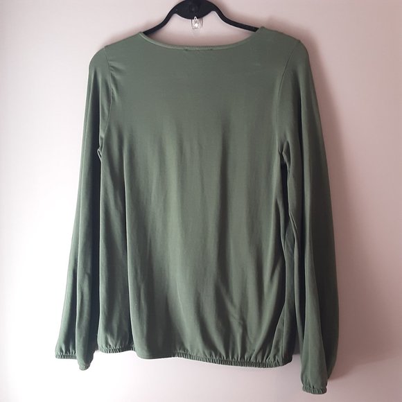Yest European Brand - Green Long Sleeve Top Blouse T-shirt Size S/M - Picture 5 of 10